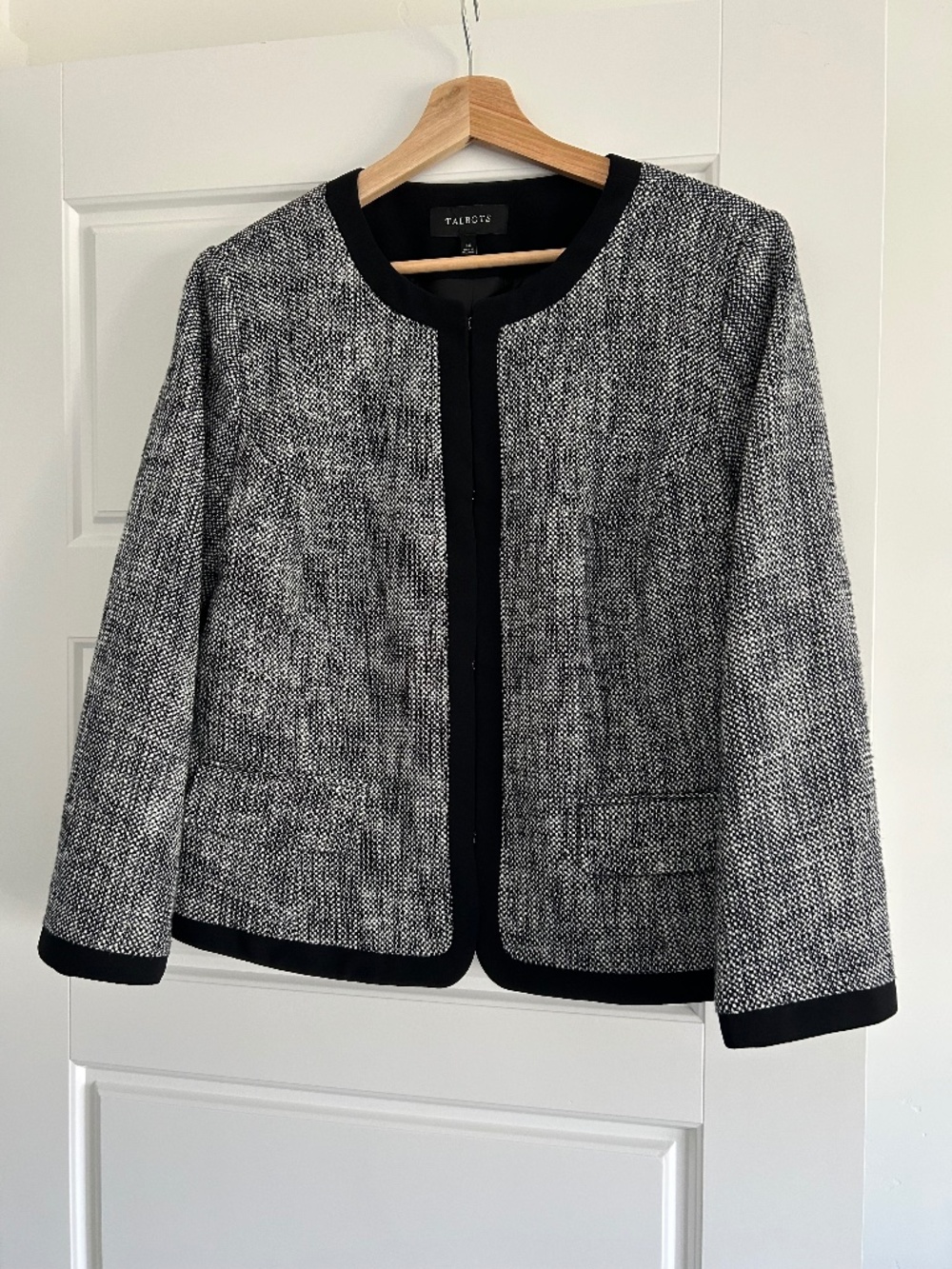 Talbots short tweed jacket